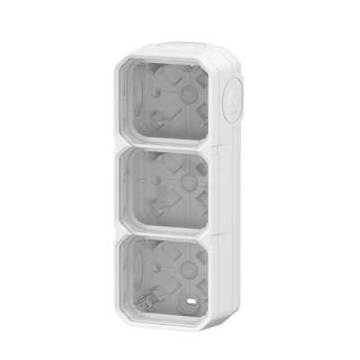 PLEXO BLANC BOITIER SAILLIE 3 POSTES - COMPOSABLE