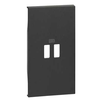 LIVING NOW NOIR ENJOLIVEUR PRISE USB 2 MODULES