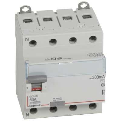 INTER DIFF DX³-ID 4P 63A 300MA TYPE AC (AR.HAUT VIS / DEP.BAS VIS)***