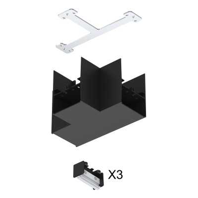 REGLETTE LED DB66 NOIR CONNECTEUR EN "T"