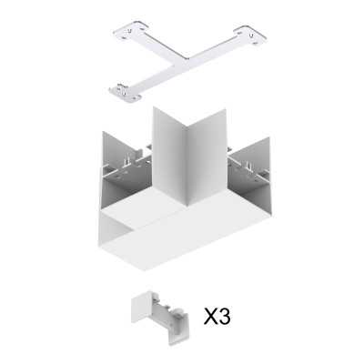 REGLETTE LED DB66 BLANC CONNECTEUR EN "L"