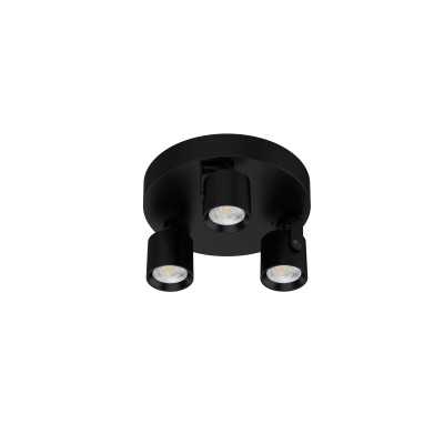 SPOT APPLIQUE DL313B ROND NOIR 3x8W 3CCT 2600LM 45°***