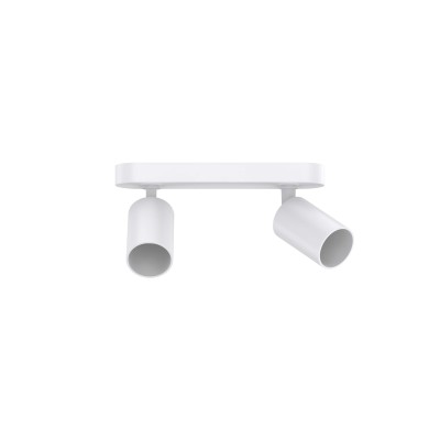 SPOT LED DL382B BLANC 2xGU10 MONTAGE PLAFONNIER