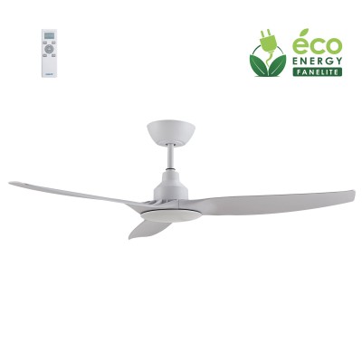 BRASSEUR D'AIR FANDC52 DC 3 PALES ABS BLANC Ø132cm TCDE 5 V. LED 20W