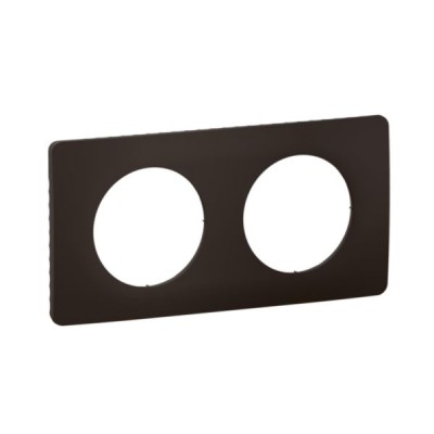 CELIANE NEW NOIR MAT PLAQUE 2 POSTES