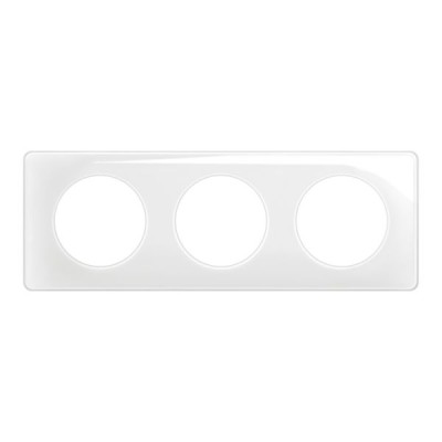 CELIANE NEW BLANC EMAILLE PLAQUE 3 POSTES
