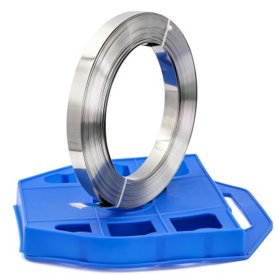 FEUILLARD INOX 50M LARGEUR 20MM EPAISSEUR 0,4MM