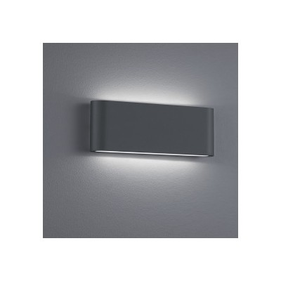 APPLIQUE MURALE LED WL75 NOIR 10W 1060LM 3CCT ECL.HAUT+BAS IP65