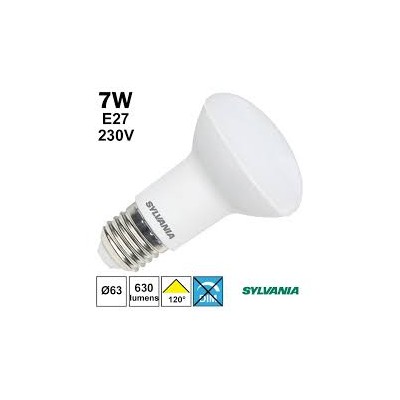 AMP LED E27 R63 7W 630LM 840 120° 15kh F